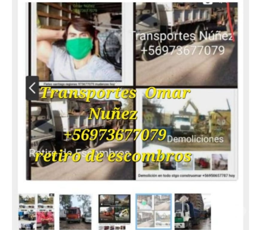 Fletes y Mudanzas - Transportes Santiago Santiago - Fotos de Retiro escombros santiago ñuñoa aridos +56973677079