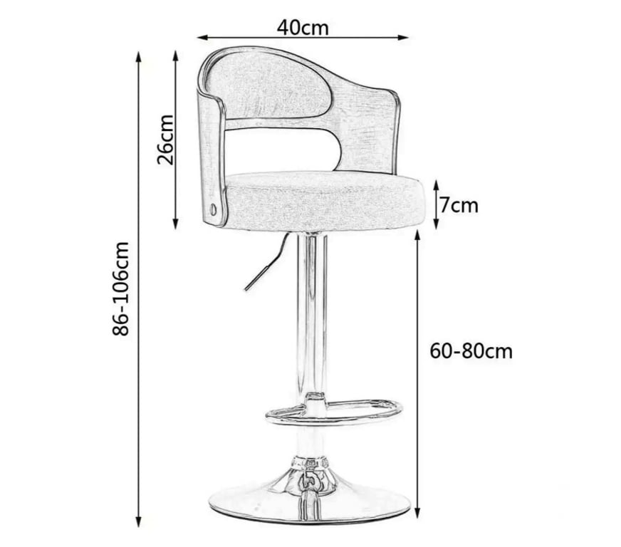 Muebles Santiago Quinta Normal - Fotos de Pack 2 Sillas Piso Bar Taburete Regulable Madera Ecocuero