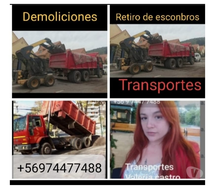 Fletes y Mudanzas - Transportes Santiago Santiago - Fotos de Retiro escombros lo.prado renca cerro navia +56974477488