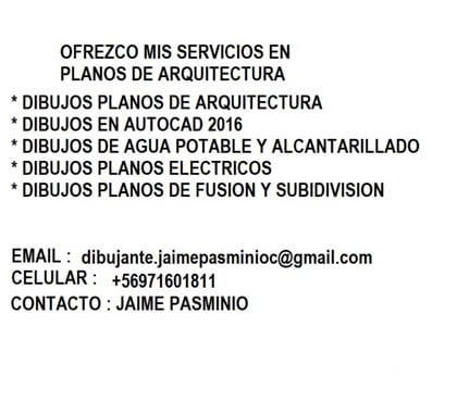 Freelance - Servicios Profesionales Providencia Santiago - Fotos de REALIZO DIBUJOS DE ARQUITECTURA EN AUTOCAD
