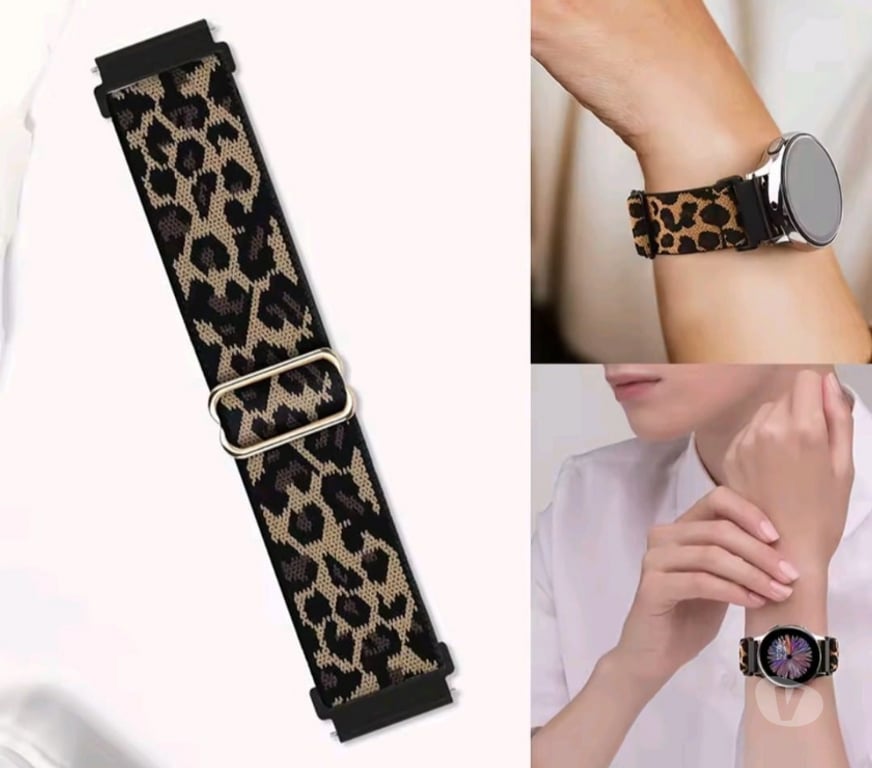 Celulares - iPod - MP3 Santiago Ñuñoa - Fotos de Correa 22mm Animal Print Compatible Con Galaxy-huawei-garmin