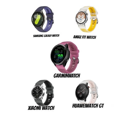 Celulares - iPod - MP3 Ñuñoa Santiago - Fotos de Correa 22mm Bicolor Compatible Huawei Gt garmin galaxy