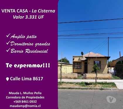  Departamentos en venta La Cisterna Santiago - Fotos de Venta casa en La Cisterna Amplio terreno.