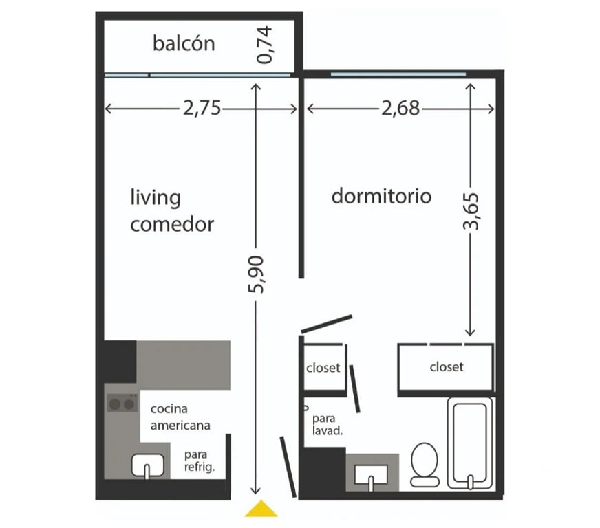Arriendos Concepción Concepción - Fotos de Departamento 1 dormitorio centro Concepción