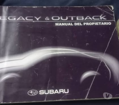 Repuestos para Autos Santiago Santiago - Fotos de Manual de usuario Subaru legacy Outback. impecable