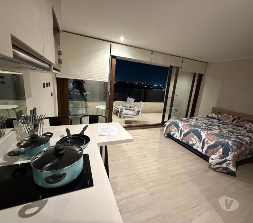 Arriendo de piezas Santiago Providencia - Fotos de Pieza con cocina, baño y balcón en Providencia