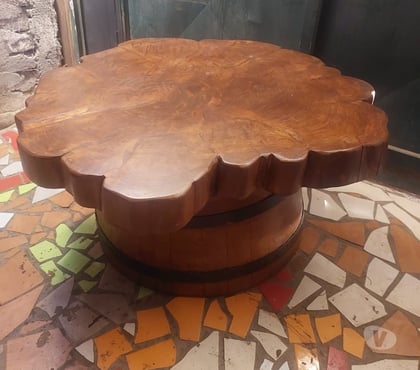 Muebles La Pintana Santiago - Fotos de Venta de mesa de centro rústica y tótem de madera 1.60cm.