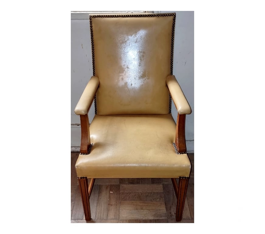 Muebles Santiago Quinta Normal - Fotos de Sillones estilo Directorio con Cuero Cafe madera de Encina