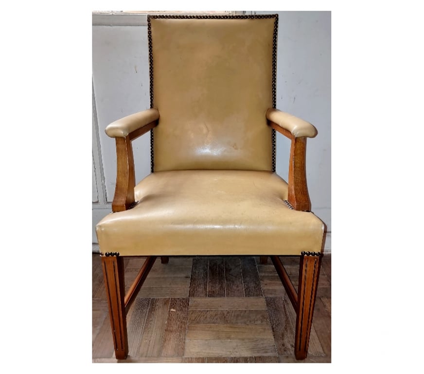 Muebles Santiago Quinta Normal - Fotos de Sillones estilo Directorio con Cuero Cafe madera de Encina