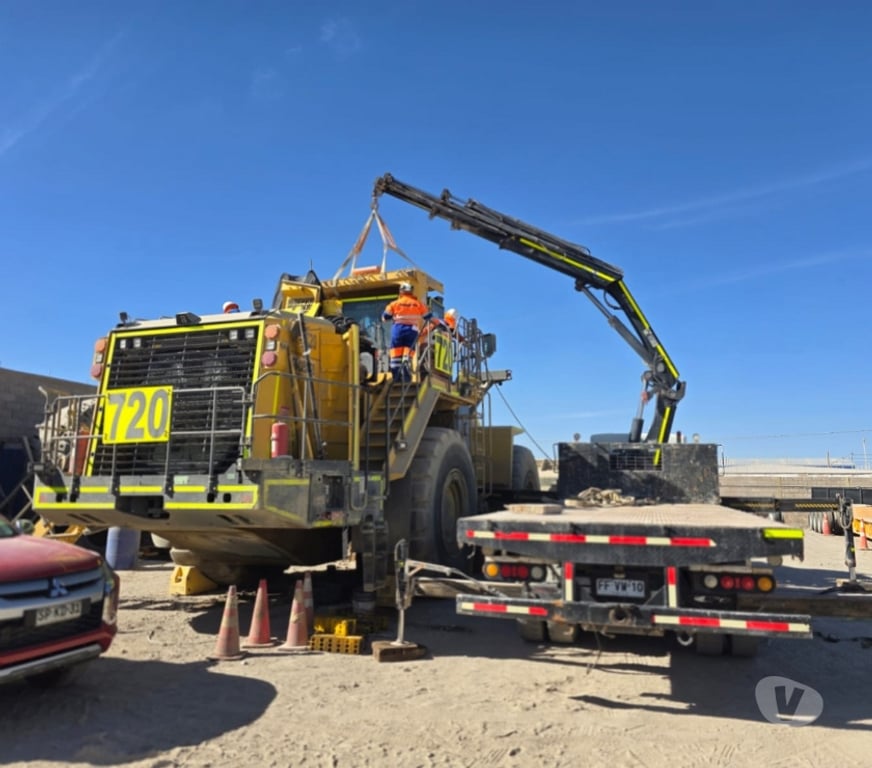 Fletes y Mudanzas - Transportes El Loa Calama - Fotos de ARIENDO CAMIÓN PLUMA MANIEOBRAS TRASLADOS