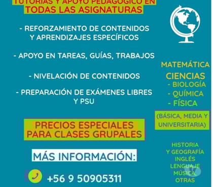 Clases Particulares de Apoyo Santiago Santiago - Fotos de CLASES PARTICULARES ONLINE PRESENCIALES, TODAS LAS ASIGNATUR