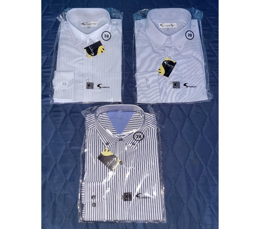 Ropa - Accesorios Santiago Quinta Normal - Fotos de 3 Camisas de hombre manga larga Scappini Talla 38 S