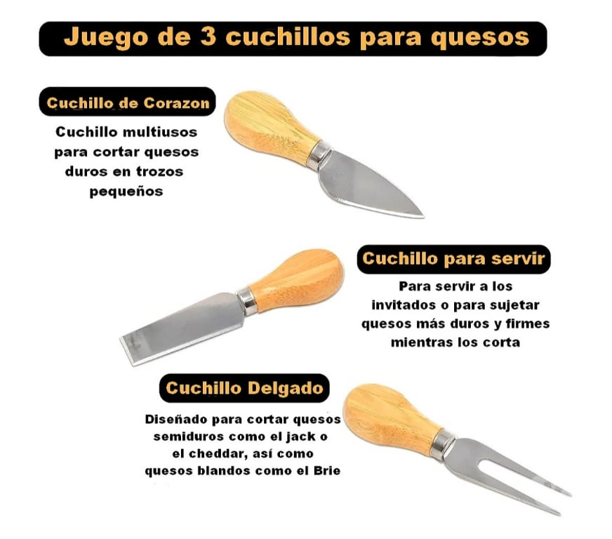 Varios Santiago Quinta Normal - Fotos de Juego Tablas para Quesos y Charcuteria Redondo de Bambú YGD