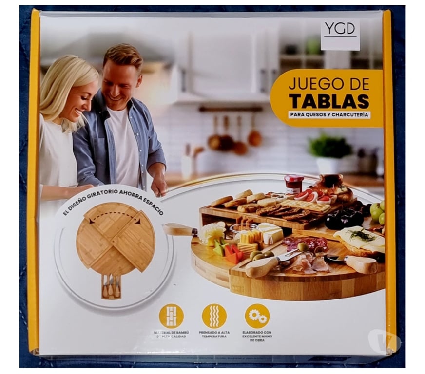 Varios Santiago Quinta Normal - Fotos de Juego Tablas para Quesos y Charcuteria Redondo de Bambú YGD