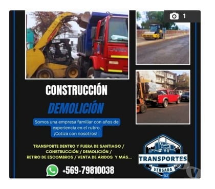 Fletes y Mudanzas - Transportes Maipú Santiago - Fotos de limpieza de terreno Maipú retiro esconbros+56950990070