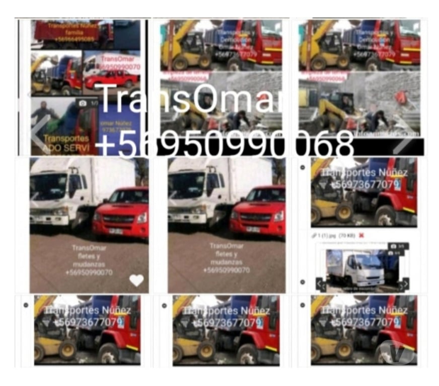 Fletes y Mudanzas - Transportes Santiago Pudahuel - Fotos de Retiro de escombros pudahuel stgo renca maipu +56973677079