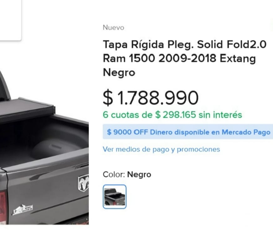 Accesorios para Autos Concepción San Pedro de la Paz - Fotos de Tapa Rigida 3 Secciones Plegable Solid Fold 2.0