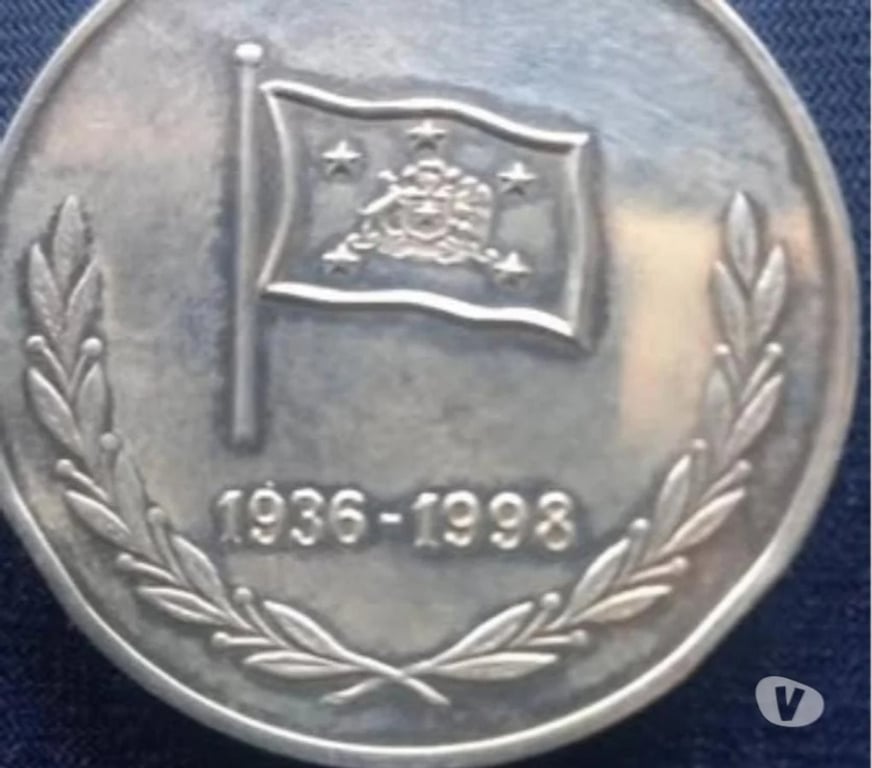 Antiguedades - Joyería Santiago Santiago - Fotos de Exclusiva Moneda de plata de 4 cm de diametro nueva.