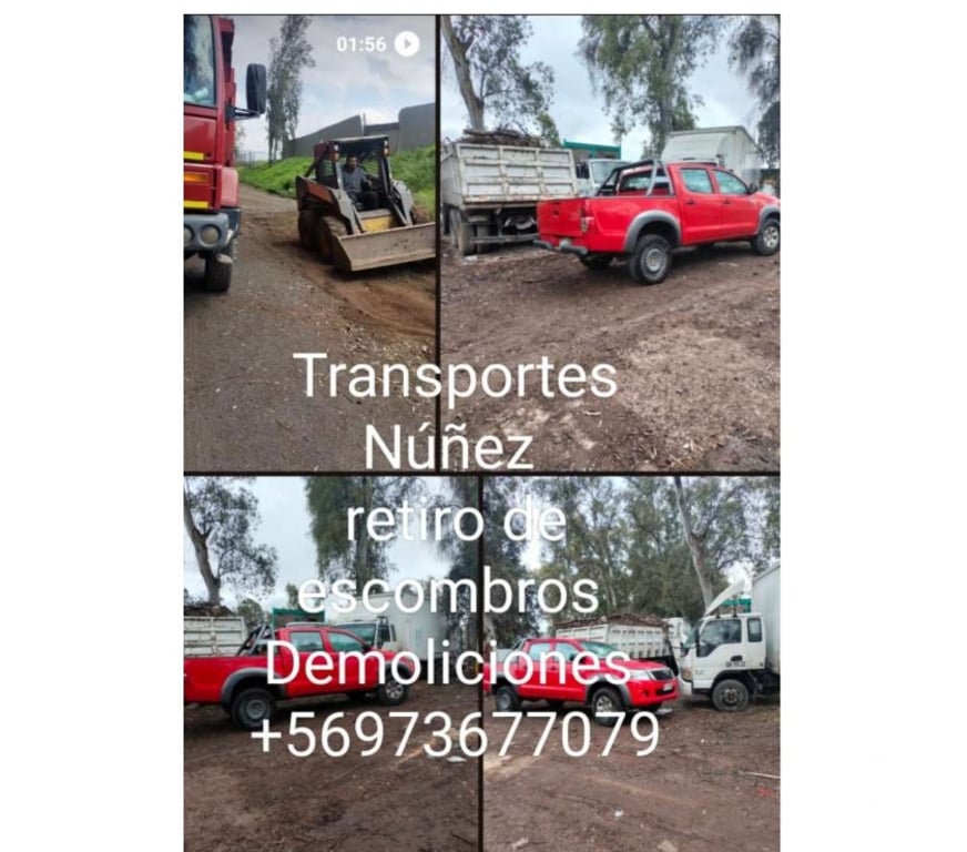 Fletes y Mudanzas - Transportes Santiago Peñalolén - Fotos de retiro de escombros Peñalolén macul la florida+56973677079