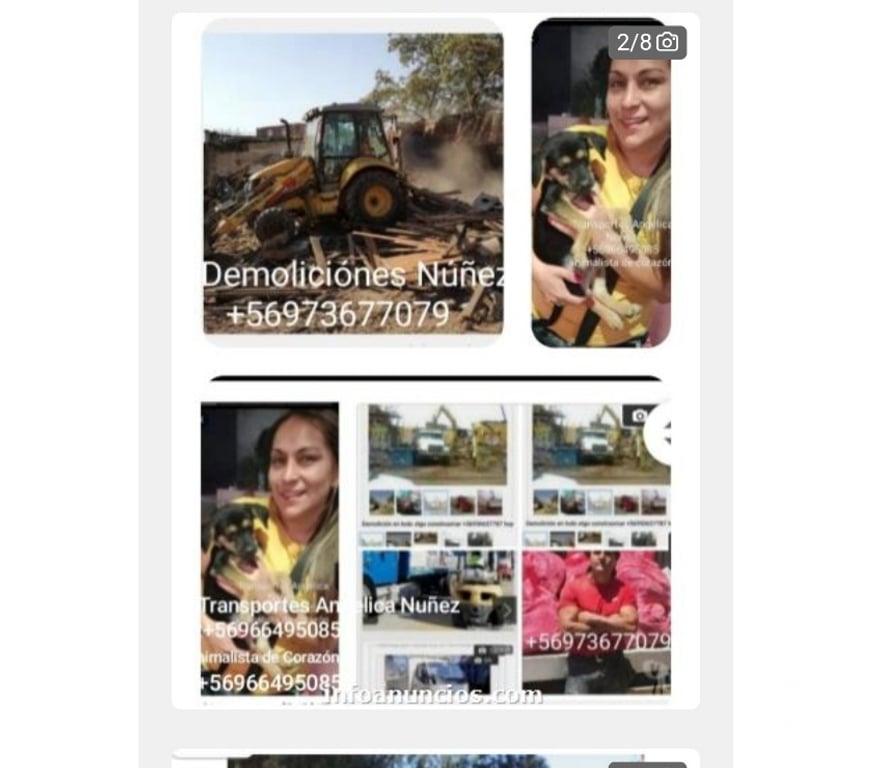 Fletes y Mudanzas - Transportes Santiago Peñalolén - Fotos de retiro de escombros Peñalolén macul la florida+56973677079