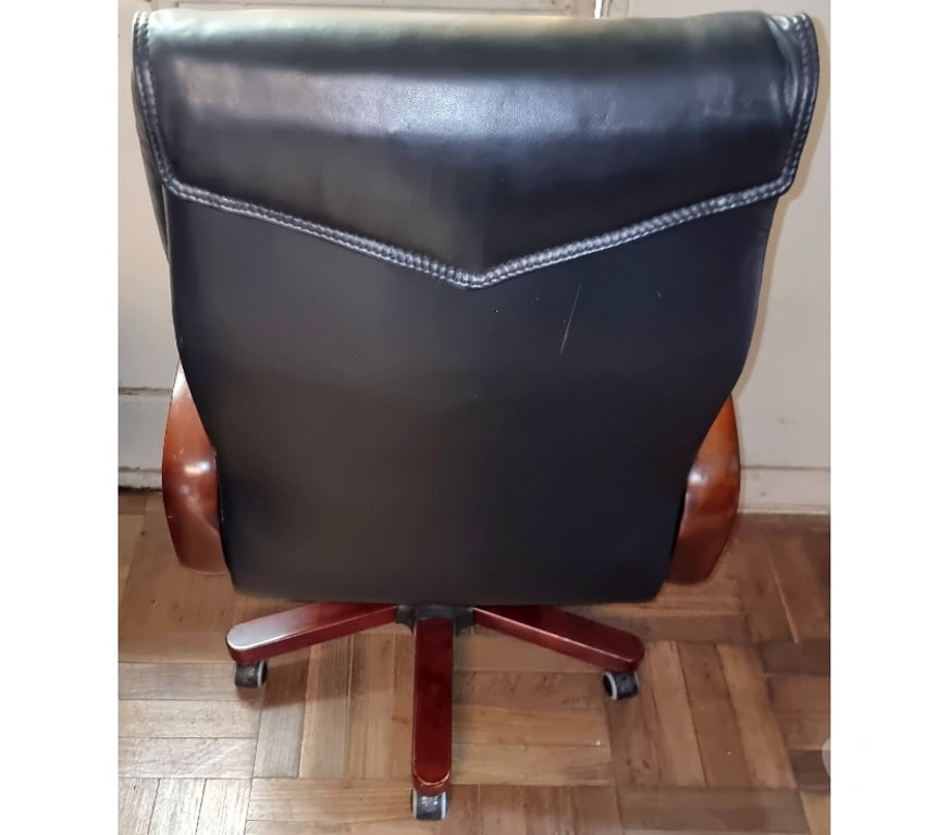 Muebles Santiago Quinta Normal - Fotos de Sillon de Oficina Ergonomico Reclinable Cuero negro de Caoba