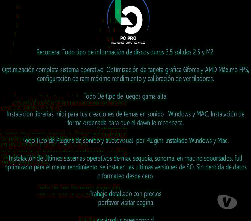 Servicios de Informática Valparaíso Viña del Mar - Fotos de soporte Tecnico computacional viña del mar