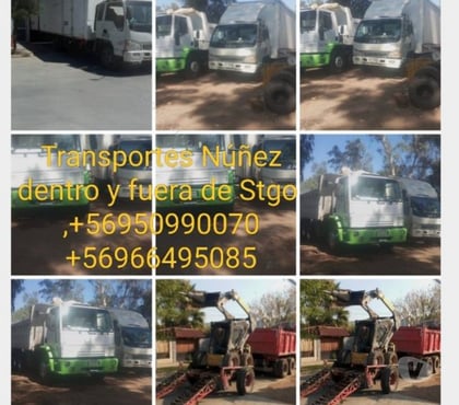 Fletes y Mudanzas - Transportes Quilicura Santiago - Fotos de retiro escombros Quilicura todas las comunas+56973677079hoy