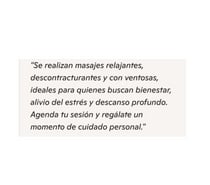 Masajes terapéuticos