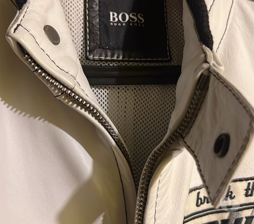 Varios Santiago Conchalí - Fotos de CHAQUETA DE CUERO HUGO BOSS SCLUSIVA NUVA SIN USO