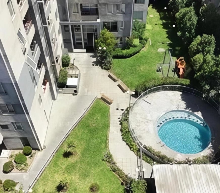 Arriendos Santiago San Miguel - Fotos de Depto 2D 1B Piso 13 Vista Sur a pasos Metro Lo Ovalle